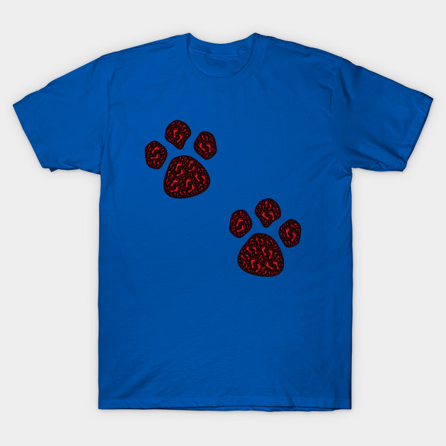 Footy paw prints